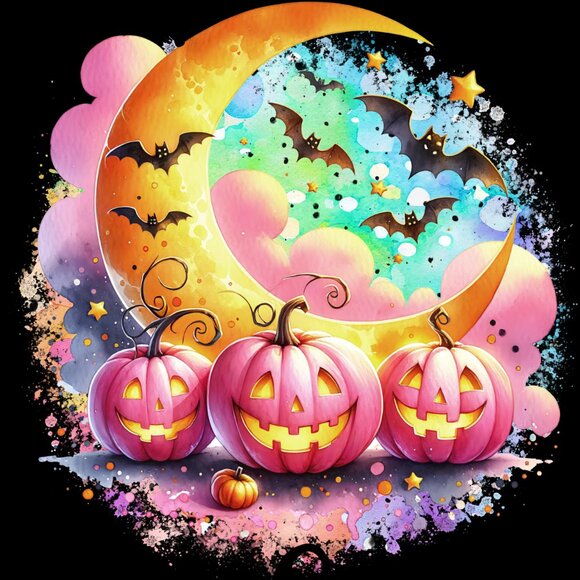 Pumpkin Kitchen Towels, Cute Halloween Towel Set, Festive Tea Towel - Picture 3 of 10